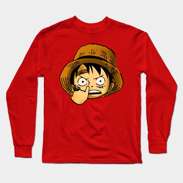 Luffy Childhood Long Sleeve T-Shirt by sfajar